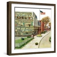 "World Series in TV Department", October 4, 1958-Ben Kimberly Prins-Framed Giclee Print