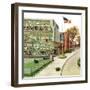 "World Series in TV Department", October 4, 1958-Ben Kimberly Prins-Framed Giclee Print