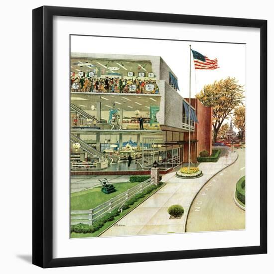 "World Series in TV Department", October 4, 1958-Ben Kimberly Prins-Framed Giclee Print