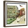 "World Series in TV Department", October 4, 1958-Ben Kimberly Prins-Framed Giclee Print