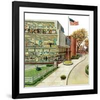 "World Series in TV Department", October 4, 1958-Ben Kimberly Prins-Framed Giclee Print
