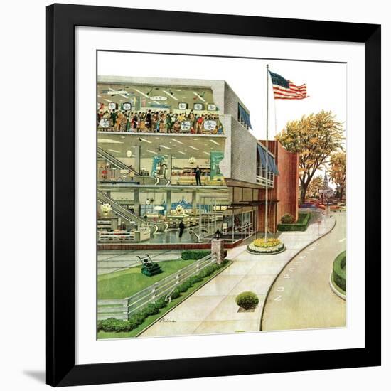 "World Series in TV Department", October 4, 1958-Ben Kimberly Prins-Framed Giclee Print