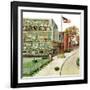 "World Series in TV Department", October 4, 1958-Ben Kimberly Prins-Framed Giclee Print