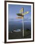 World Sign, Cape Reinga, Northland, North Island, New Zealand-Jeremy Bright-Framed Photographic Print