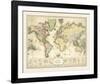 World Spice Trade Map-The Vintage Collection-Framed Giclee Print