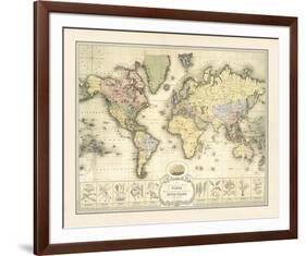 World Spice Trade Map-The Vintage Collection-Framed Giclee Print