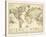 World Spice Trade Map-The Vintage Collection-Stretched Canvas