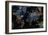 World Text Map-OnRei-Framed Premium Giclee Print