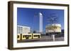 World Time Clock and Hotel Park Inn on the Alexanderplatz, Berlin, Germany-Markus Lange-Framed Photographic Print