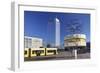 World Time Clock and Hotel Park Inn on the Alexanderplatz, Berlin, Germany-Markus Lange-Framed Photographic Print