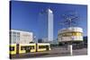 World Time Clock and Hotel Park Inn on the Alexanderplatz, Berlin, Germany-Markus Lange-Stretched Canvas
