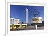 World Time Clock and Hotel Park Inn on the Alexanderplatz, Berlin, Germany-Markus Lange-Framed Photographic Print