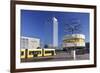 World Time Clock and Hotel Park Inn on the Alexanderplatz, Berlin, Germany-Markus Lange-Framed Photographic Print