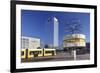 World Time Clock and Hotel Park Inn on the Alexanderplatz, Berlin, Germany-Markus Lange-Framed Photographic Print