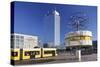 World Time Clock and Hotel Park Inn on the Alexanderplatz, Berlin, Germany-Markus Lange-Stretched Canvas