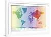 World Time Zone Map-Tom Frazier-Framed Giclee Print