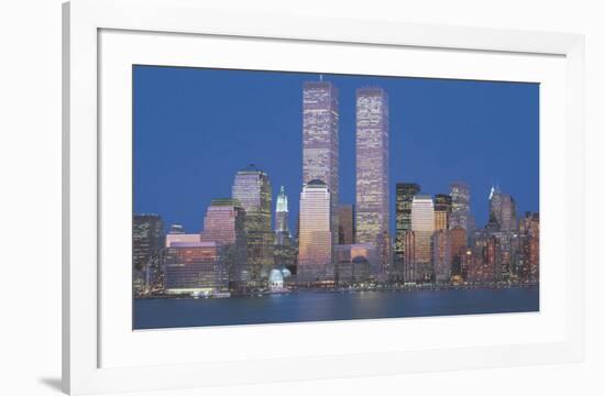 World Trade Center 1973-2001-Richard Berenholtz-Framed Art Print