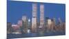 World Trade Center 1973-2001-Richard Berenholtz-Mounted Art Print