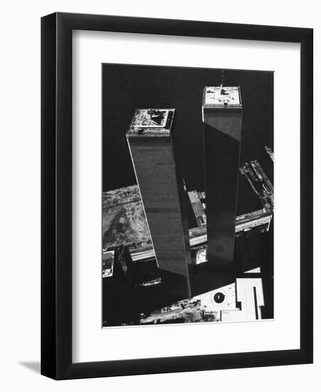 World Trade Center 1973-David Pickoff-Framed Premium Photographic Print