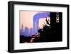 World Trade Center, 9/11, From Staten Island, 2001-Anthony Butera-Framed Photographic Print