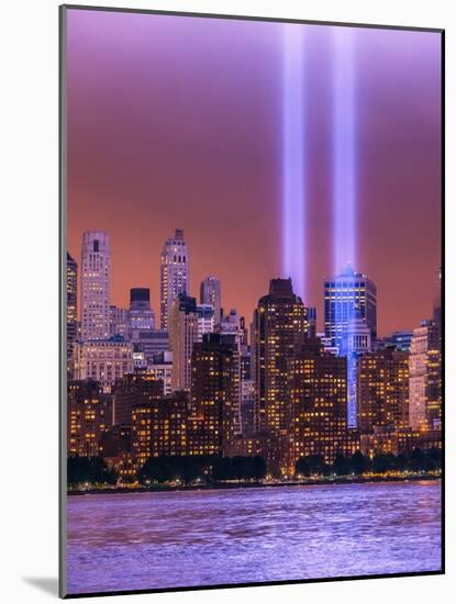 World Trade Center Memorial Lights-Steven Maxx-Mounted Photographic Print