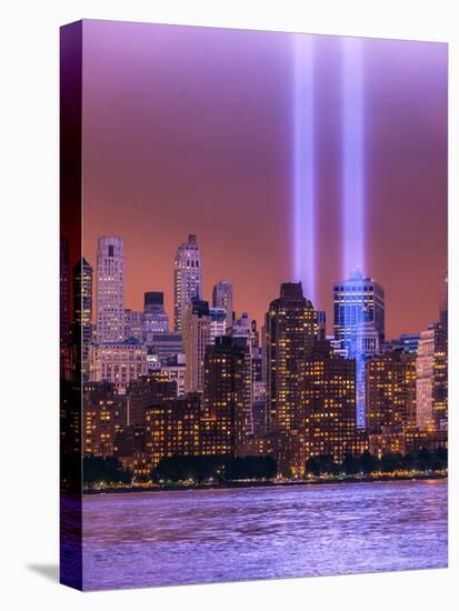 World Trade Center Memorial Lights-Steven Maxx-Stretched Canvas