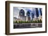 World Trade Center Memorial Pool Fountain, New York, Ny-William Perry-Framed Photographic Print