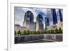 World Trade Center Memorial Pool Fountain, New York, Ny-William Perry-Framed Photographic Print