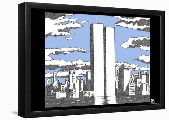 World Trade Center Names Memorial Text Poster-null-Framed Poster