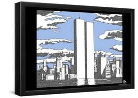 World Trade Center Names Memorial Text Poster-null-Framed Poster