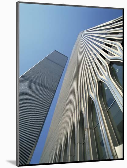 World Trade Center's Twin Towers, Prior to 11 September 2001, Manhattan, New York City, USA-Rawlings Walter-Mounted Photographic Print