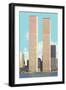 World Trade Center Towers, New York City-null-Framed Art Print