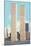 World Trade Center Towers, New York City-null-Mounted Art Print