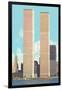 World Trade Center Towers, New York City-null-Framed Art Print