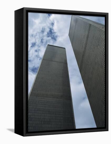 World Trade Center Twin Towers, Destroyed 11 September 2001, Manhattan, New York City, USA-Fraser Hall-Framed Stretched Canvas