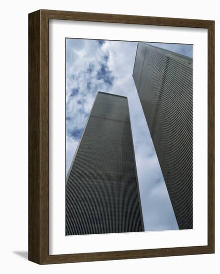 World Trade Center Twin Towers, Destroyed 11 September 2001, Manhattan, New York City, USA-Fraser Hall-Framed Photographic Print