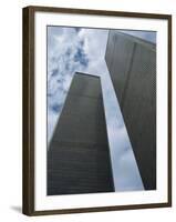 World Trade Center Twin Towers, Destroyed 11 September 2001, Manhattan, New York City, USA-Fraser Hall-Framed Photographic Print