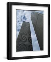 World Trade Center Twin Towers, Destroyed 11 September 2001, Manhattan, New York City, USA-Fraser Hall-Framed Premium Photographic Print