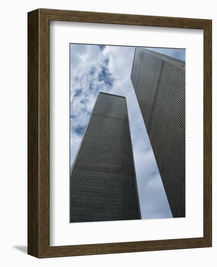 World Trade Center Twin Towers, Destroyed 11 September 2001, Manhattan, New York City, USA-Fraser Hall-Framed Photographic Print