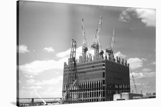 World Trade Center under Construction-Philip Gendreau-Stretched Canvas