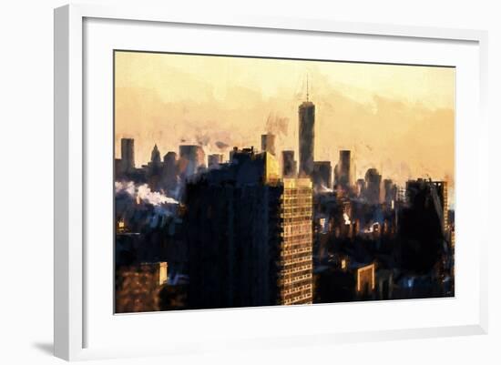 World Trade Sunset-Philippe Hugonnard-Framed Giclee Print