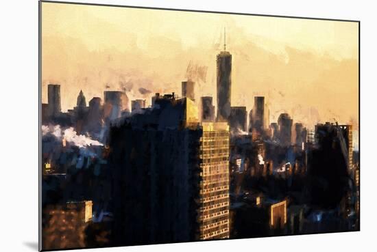 World Trade Sunset-Philippe Hugonnard-Mounted Giclee Print