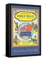 World Travel Brings Us Together, International Sights-null-Framed Stretched Canvas