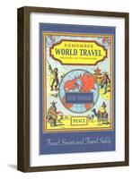 World Travel Brings Us Together, International Sights-null-Framed Art Print