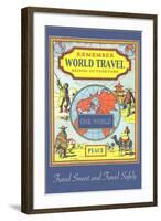 World Travel Brings Us Together, International Sights-null-Framed Art Print