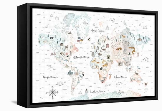 World Traveler I-Laura Marshall-Framed Stretched Canvas