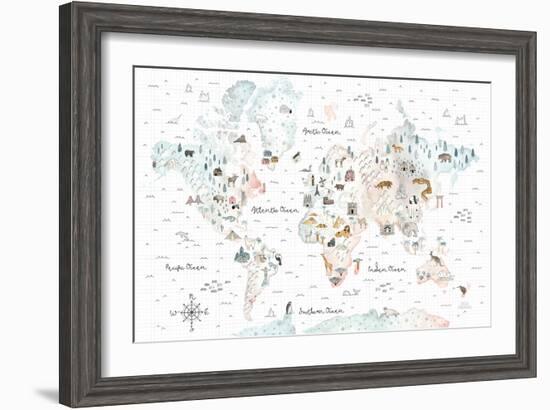 World Traveler I-Laura Marshall-Framed Art Print