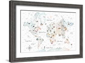 World Traveler I-Laura Marshall-Framed Art Print