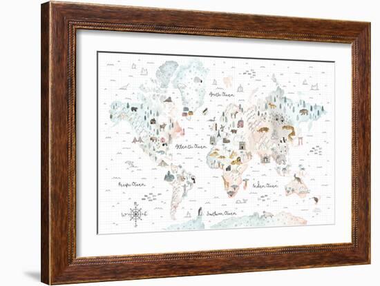 World Traveler I-Laura Marshall-Framed Art Print