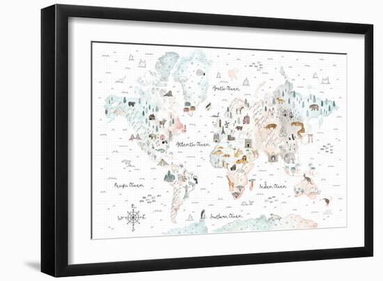 World Traveler I-Laura Marshall-Framed Art Print